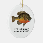 ブレムパーソナライズされた・ブルーギル セラミックオーナメント (右)