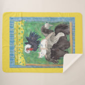 ブレメンタウンミュージシャン-水彩 シェルパブランケット (正面(横))