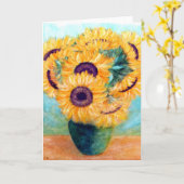 ブレンダンルーグリングリーティングカード カード (黄色い花)