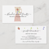 ブレンダーフルーツミックスドリンクフレッシュジュース 名刺 (正面/裏面)