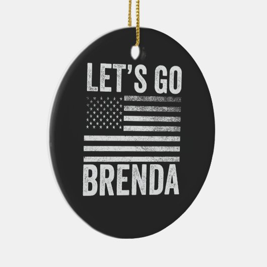 ブレンダ・アメリカ国旗の選挙へ セラミックオーナメント (右)