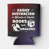 ブレンダ・K・デイビスの本とドラゴンに気を取られる 缶クーラー (正面)