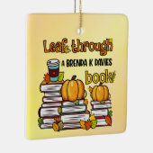 ブレンダKダビズの本を通して葉を出す セラミックオーナメント (右)