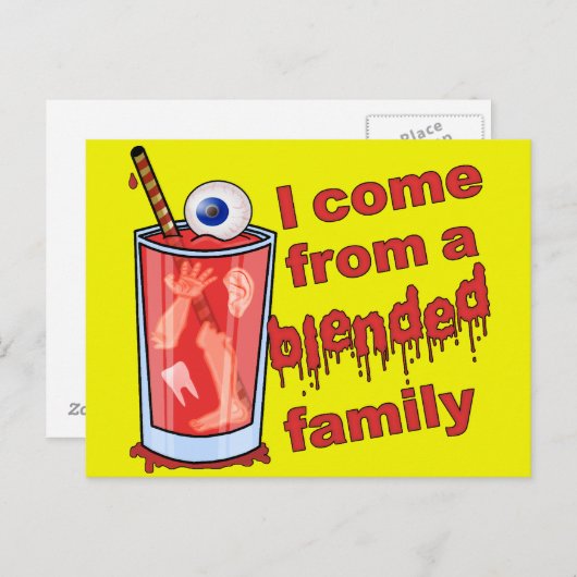 ブレンドおもしろいされたファミリパン ポストカード (正面/裏面)