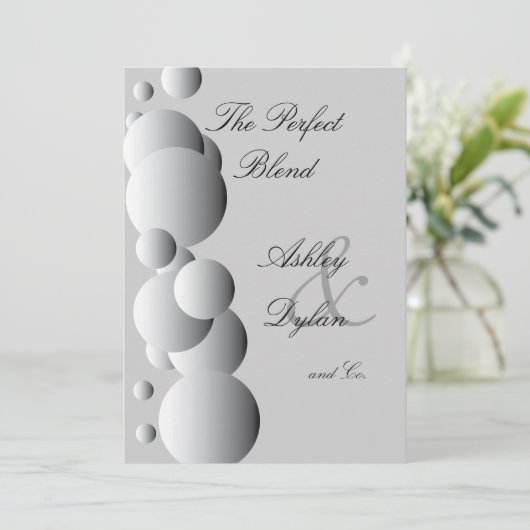 ブレンドされたファミリ結婚のスチールバブル 招待状 (スタンド正面)