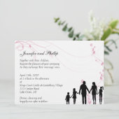 ブレンドされたファミリ結婚式招待状 招待状 (スタンド正面)