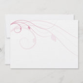 ブレンドされたファミリ結婚式招待状 招待状 (裏面)