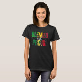 ブレンドと誇りを持った国籍ハーフマリ半セン Tシャツ (正面フル)