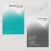 ブレンドカーブ – ターコイズ 名刺 (正面/裏面)