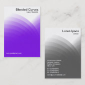 ブレンドカーブ – 紫 名刺 (正面/裏面)