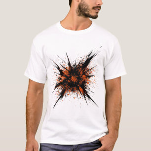 ブレンドパステルカラー洗浄アート Tシャツ