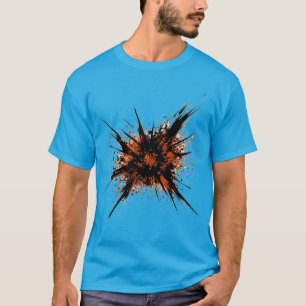 ブレンドパステルカラー洗浄アート Tシャツ