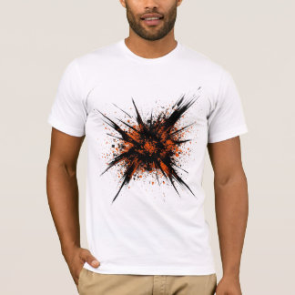 ブレンドパステルカラー洗浄アート Tシャツ