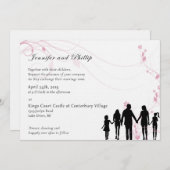 ブレンドファミリ結婚式招待状 招待状 (正面/裏面)