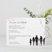 ブレンドファミリ結婚式招待状 招待状 (スタンド正面)