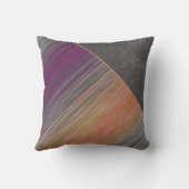 ブレンドフェイクベルベットパステルストライプズグレーレザー クッション (裏面)