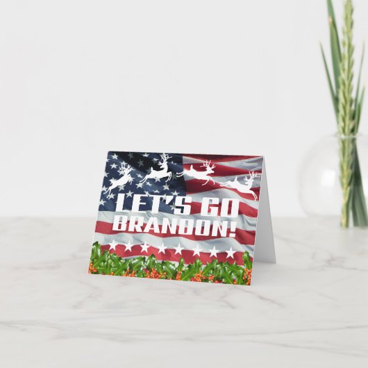 ブレンドンに祝福を！ クリスマスカード カード (正面)