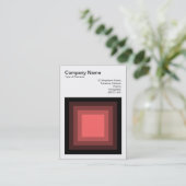 ブレンド正方形 – 黒からトロピカルピンク 名刺 (スタンド正面)