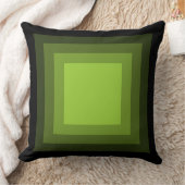 ブレンド正方形 – 黒から火星の緑 クッション (ブランケット)