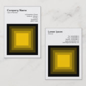 ブレンド正方形 – 黒から琥珀 名刺 (正面/裏面)