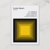 ブレンド正方形 – 黒から琥珀 名刺 (裏面)