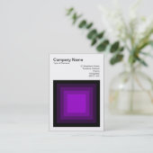 ブレンド正方形 – 黒から紫 名刺 (スタンド正面)