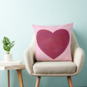 ブレンド赤とピンク霜の降りたの外観ハート枕 クッション (椅子)