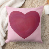 ブレンド赤とピンク霜の降りたの外観ハート枕 クッション (ブランケット)