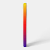 ブレンド ストライプ イエロー オレンジ レッド ブルー 名前を追加 SAMSUNG GALAXYケース (左側面)