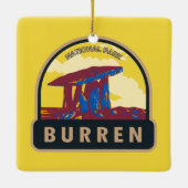 ブレンナショナルパークアイルランドトラベルアートヴィンテージ セラミックオーナメント (裏面)