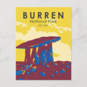 ブレンナショナルパークアイルランドトラベルアートヴィンテージ ポストカード (正面)