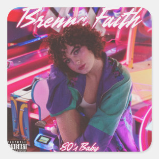 ブレンナ信仰80のベビースクエアステッカー スクエアシール