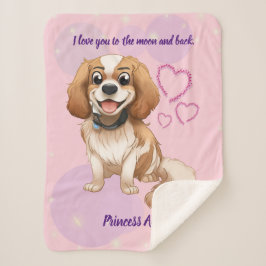 ブレンハイムカバリエカスタムデザイン   シェルパブランケット