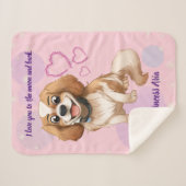 ブレンハイムカバリエカスタムデザイン シェルパブランケット (正面(横))