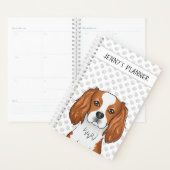 ブレンハイムカバリエキングチャールズスパニエル犬ドッグ&タイトル プランナー手帳 (ディスプレー)