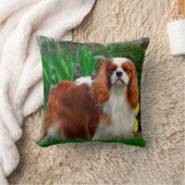 ブレンハイムカバリエキングチャールズスパニエル犬パピードッグ クッション (ブランケット)