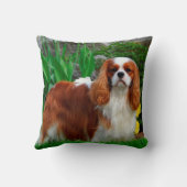 ブレンハイムカバリエキングチャールズスパニエル犬パピードッグ クッション (裏面)