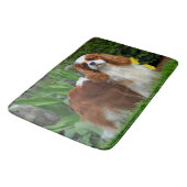 ブレンハイムカバリエキングチャールズスパニエル犬パピードッグ バスマット (アングル)