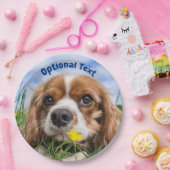 ブレンハイムカバリエキングチャールズスパニエル犬パピードッグ ペーパープレート (パーティー)