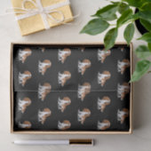 ブレンハイムカバリエキングチャールズスパニエル犬漫画犬 薄葉紙 (ギフト)