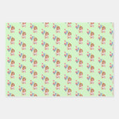 ブレンハイムカバリエキングチャールズスパニエル犬誕生日 ラッピングペーパーシート (正面2)