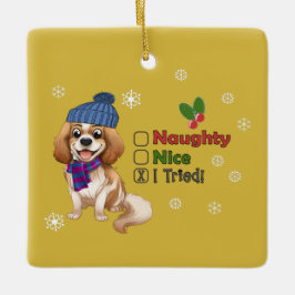 ブレンハイムカバリエクリスマスオーナメント セラミックオーナメント