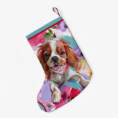 ブレンハイムカバリエクリスマスストッキング |オーナメント スモールクリスマスストッキング (裏面 (吊り時))