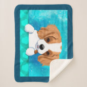 ブレンハイムカバリエスパニエル犬パピー シェルパブランケット (正面)