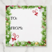 ブレンハイムカバリエスパニエル犬ホリデーギフトラベル フェイバータグ (裏面)