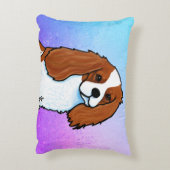 ブレンハイムカバリエスパニエル犬装飾用クッション アクセントクッション (裏面(縦))