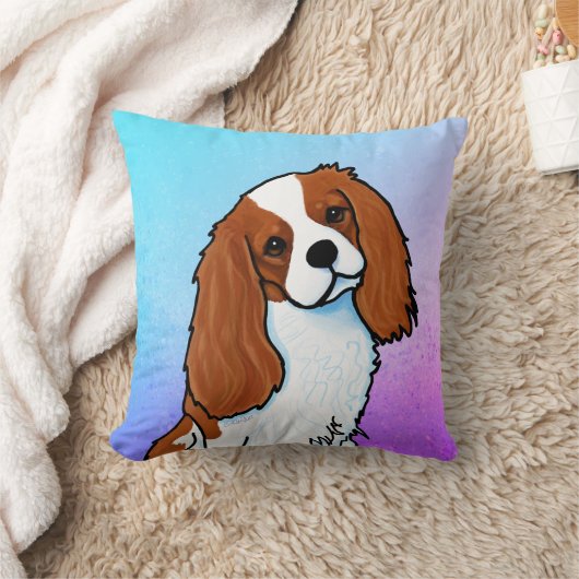 ブレンハイムカバリエスパニエル犬装飾用クッション クッション (ブランケット)