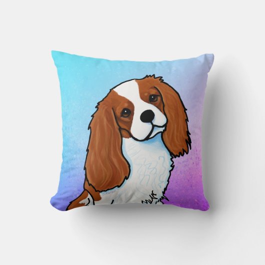 ブレンハイムカバリエスパニエル犬装飾用クッション クッション (正面)