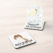 ブレンハイムカバリエールキングチャールズスパニエル犬 コースター (右側)