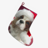 ブレンハイムカヴァリエクリスマスストッキング ラージクリスマスストッキング (正面 (吊り時))